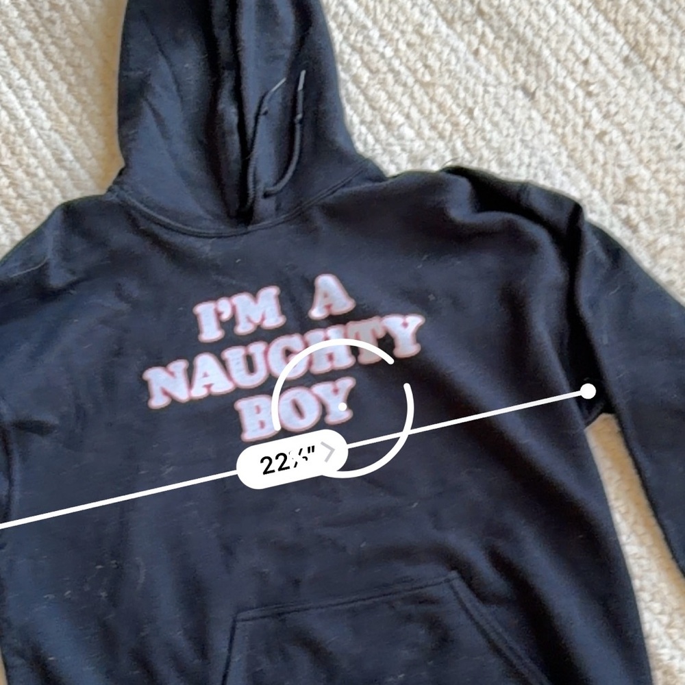 Baylee Levine - I’m a Naughty Boy Men’s size L hoodie - Picture 4 of 5